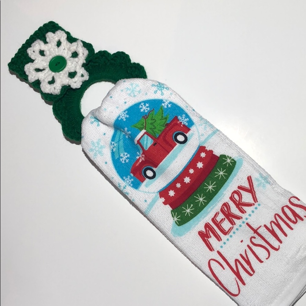 Christmas kitchen towel and oven towel hanger 🎄